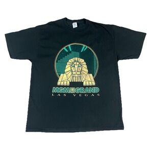 VTG MGM Grand Casino/Hotel Las Vegas Lion Logo T-Shirt Black Adult XL 90s